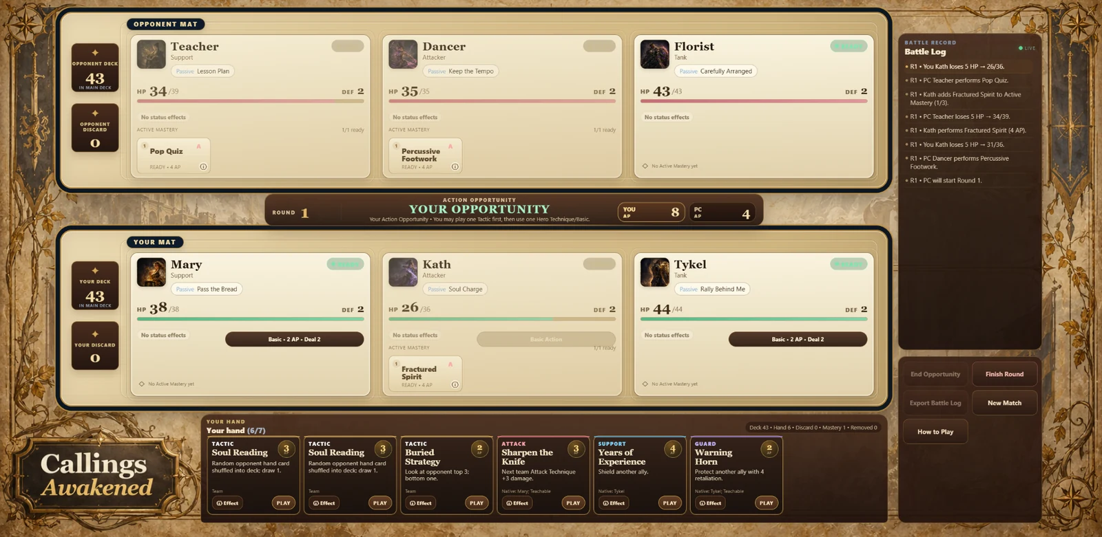 Callings Awakened Online Battle Arena